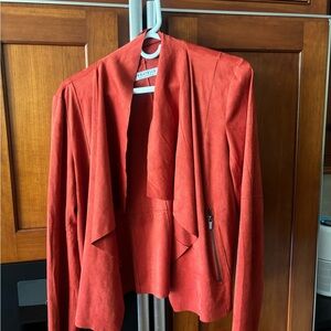 Bagatelle Women's Red / Dark Orange Draped Blazer